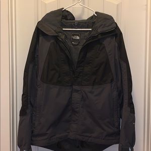 Northface Black/Grey Rainjacket
